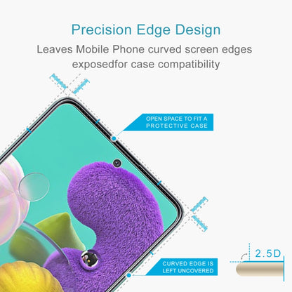 For Galaxy A51 0.26mm 9H Surface Hardness 2.5D Explosion-proof Tempered Glass Half Screen Film - Galaxy Tempered Glass by DIYLooks | Online Shopping UK | buy2fix