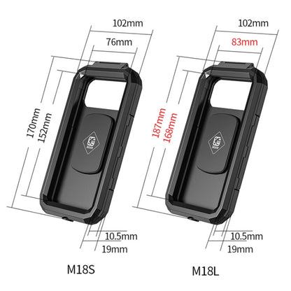 Kewig M18L-QD Motorcycle / Bicycle Waterproof Quick Release Mobile Phone Holder - Holder by Kewig | Online Shopping UK | buy2fix