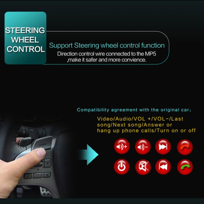 9601 7 inch Car Electric Retractable MP5 Player Supports Bluetooth Hand-free Calling Reverse - Car MP3 & MP4 & MP5 by buy2fix | Online Shopping UK | buy2fix