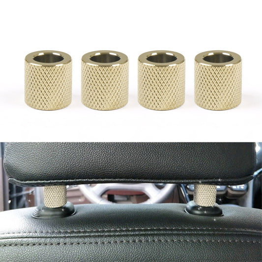 4 in 1 Car Seat Headrest Collars Rings Decor(Gold) - Decoration Rings by buy2fix | Online Shopping UK | buy2fix