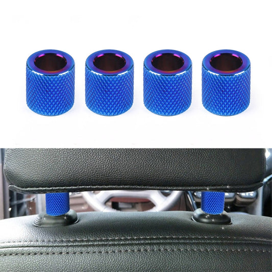 4 in 1 Car Seat Headrest Collars Rings Decor(Blue) - Decoration Rings by buy2fix | Online Shopping UK | buy2fix