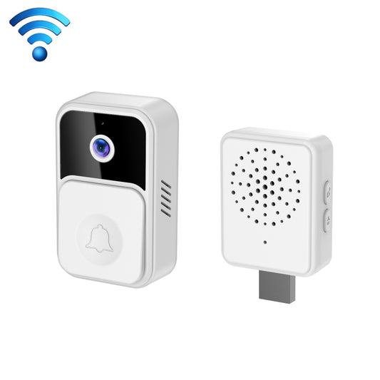 ML19 90 Degree Wide Angle Wireless Smart Video Doorbell(White) - Video DoorBell by buy2fix | Online Shopping UK | buy2fix