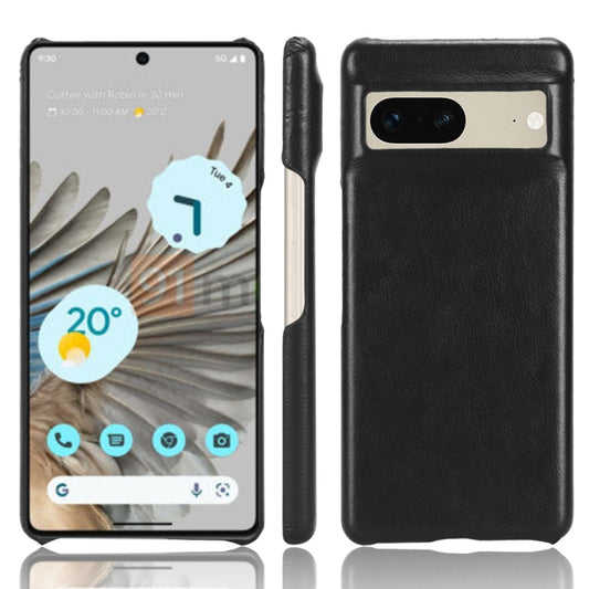 For Google Pixel 7 5G Shockproof Litchi Texture PC + PU Case(Black) - Google Cases by buy2fix | Online Shopping UK | buy2fix