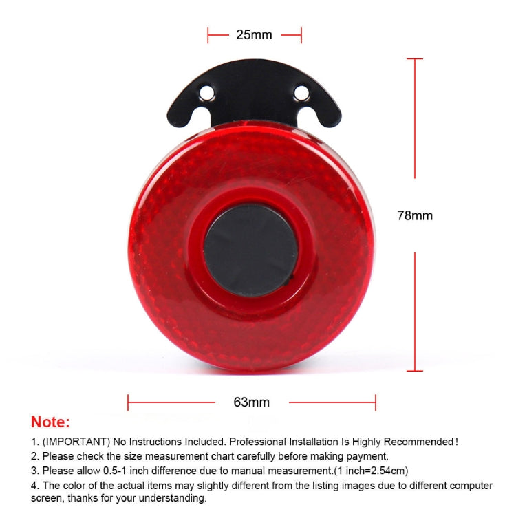 12-24V Car Reversing Horn with LED Light - Car Amplifiers by buy2fix | Online Shopping UK | buy2fix