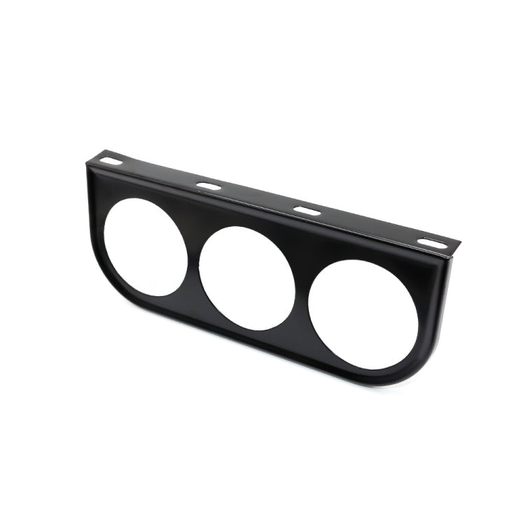 Car 52mm 3 Holes Iron Dash Gauge Meter Pod Mount Holder(Black) - Decoration Rings by buy2fix | Online Shopping UK | buy2fix