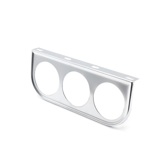 Car 52mm 3 Holes Iron Dash Gauge Meter Pod Mount Holder(Silver) - Decoration Rings by buy2fix | Online Shopping UK | buy2fix
