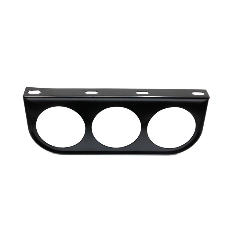 Car 52mm 3 Holes Iron Dash Gauge Meter Pod Mount Holder(Silver) - Decoration Rings by buy2fix | Online Shopping UK | buy2fix