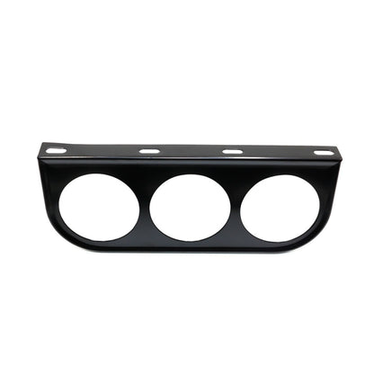 Car 52mm 3 Holes Iron Dash Gauge Meter Pod Mount Holder(Silver) - Decoration Rings by buy2fix | Online Shopping UK | buy2fix