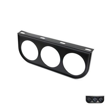 Car 52mm 3 Holes Iron Dash Gauge Meter Pod Mount Holder(Black) - Decoration Rings by buy2fix | Online Shopping UK | buy2fix