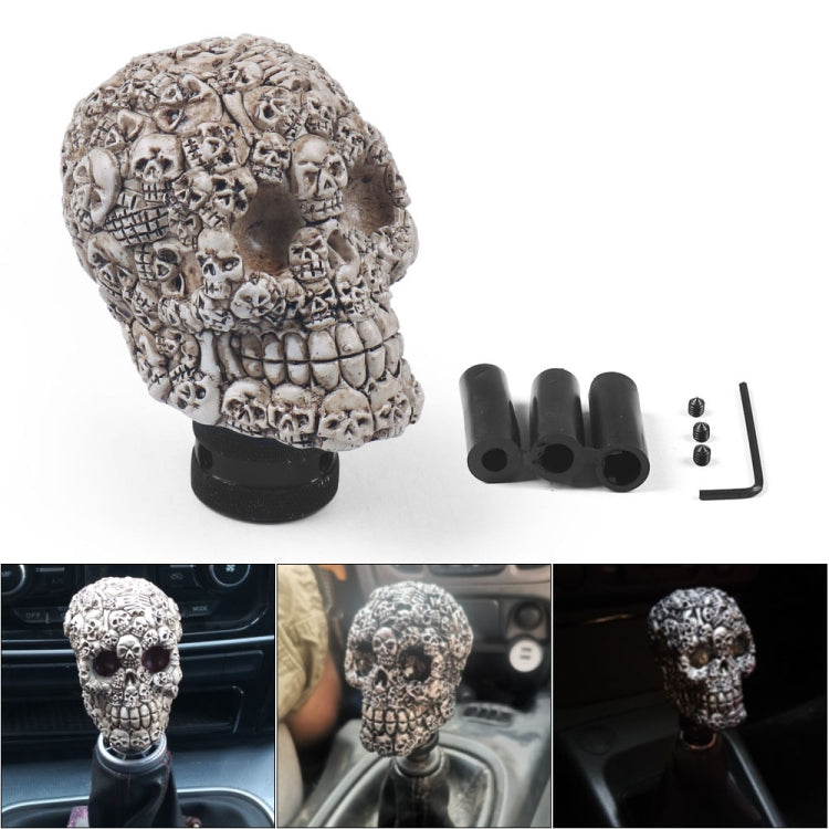 Car Skull Manual Shift Lever Gear Head(Creamy-white) - Shift Knob by buy2fix | Online Shopping UK | buy2fix