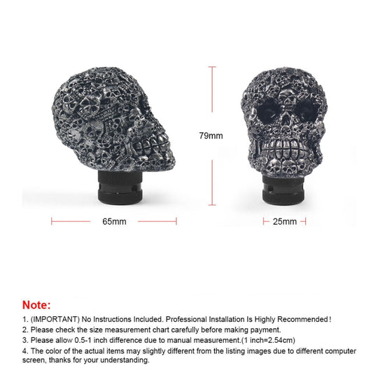 Car Skull Manual Shift Lever Gear Head(Creamy-white) - Shift Knob by buy2fix | Online Shopping UK | buy2fix