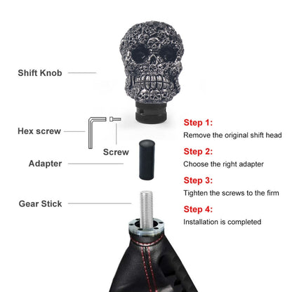 Car Skull Manual Shift Lever Gear Head(Black) - Shift Knob by buy2fix | Online Shopping UK | buy2fix