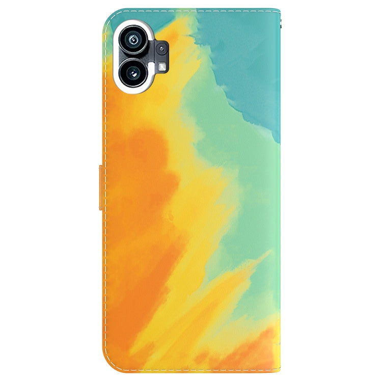 For Nothing Phone 1 Watercolor Pattern Flip Leather Phone Case(Autumn Leaf) by buy2fix