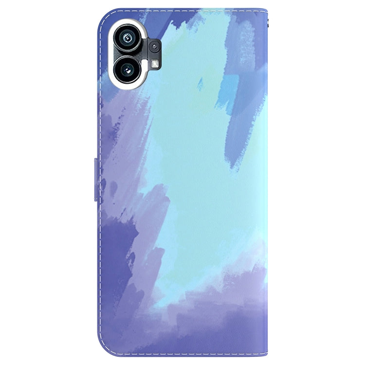 For Nothing Phone 1 Watercolor Pattern Flip Leather Phone Case(Winter Snow) by buy2fix