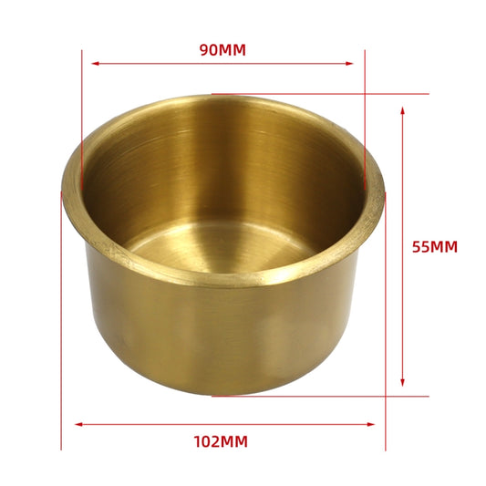 Functional Sofa RV Cup Holder Car Embedded Brass Cup Holder, Style:9x5.5cm - Car Drink Holders by buy2fix | Online Shopping UK | buy2fix