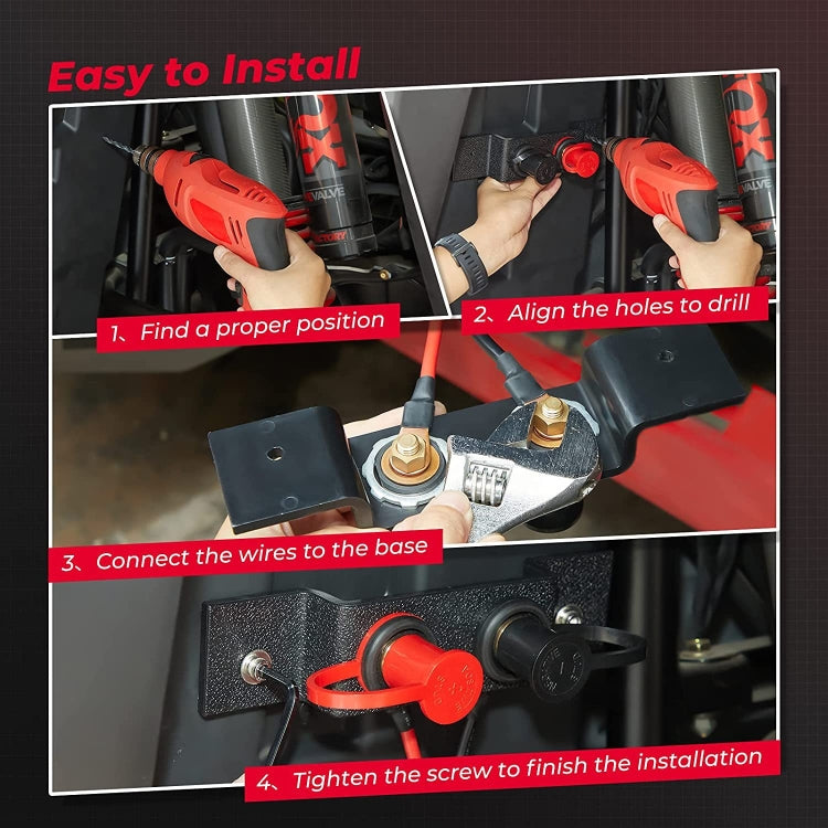 Car Battery Jumper Starter, Style:1.2cm - EV Charging Cables by buy2fix | Online Shopping UK | buy2fix