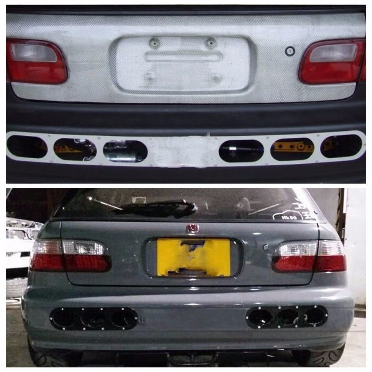 2 in 1 Universal Car Rear Bumper Air Diversion Diffuser Panel - Bumper by buy2fix | Online Shopping UK | buy2fix