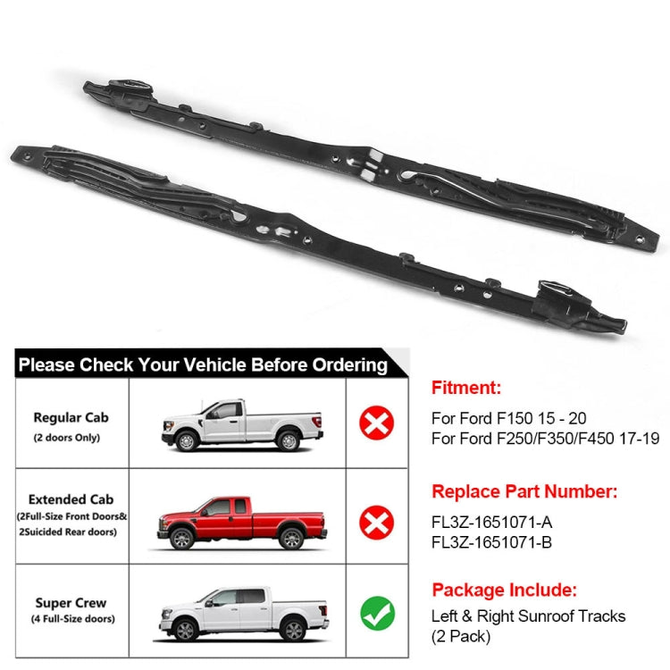 For Ford F-150 2015-2020 / F-250 2017-2019 Car Sunroof Track Assembly Repair Kit - Others by buy2fix | Online Shopping UK | buy2fix