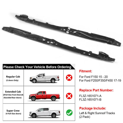 For Ford F-150 2015-2020 / F-250 2017-2019 Car Sunroof Track Assembly Repair Kit - Others by buy2fix | Online Shopping UK | buy2fix
