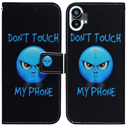 For Nothing Phone 1 Coloured Drawing Leather Phone Case(Anger) - Nothing Cases by buy2fix | Online Shopping UK | buy2fix