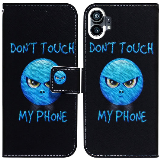 For Nothing Phone 1 Coloured Drawing Leather Phone Case(Anger) - Nothing Cases by buy2fix | Online Shopping UK | buy2fix
