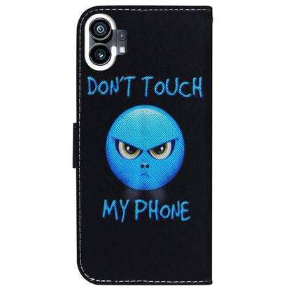For Nothing Phone 1 Coloured Drawing Leather Phone Case(Anger) - Nothing Cases by buy2fix | Online Shopping UK | buy2fix