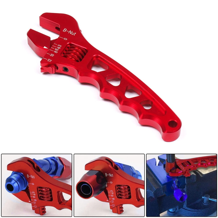 Car AN3-AN12 Adjustable Aluminum Wrench Hose Fitting Tool(Red) - Sheet Metal Tools by buy2fix | Online Shopping UK | buy2fix