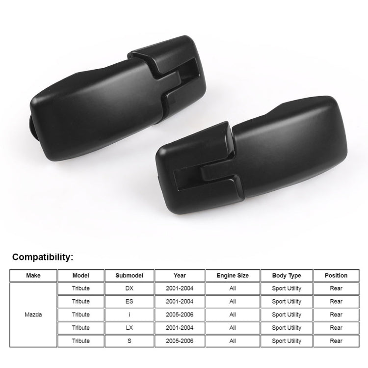 For Mazda Tribute 2001-2006 Car Rear Tailgate Window Glass Hinges ECY1622AXA - Locks & Hasps by buy2fix | Online Shopping UK | buy2fix