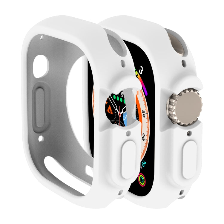For Apple Watch Ultra 3 / 2 / 1 49mm Candy TPU Protective Case(White) by buy2fix