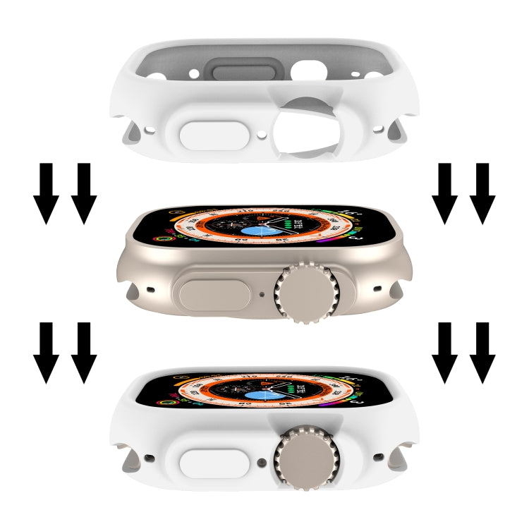 For Apple Watch Ultra 3 / 2 / 1 49mm Candy TPU Protective Case(White) by buy2fix
