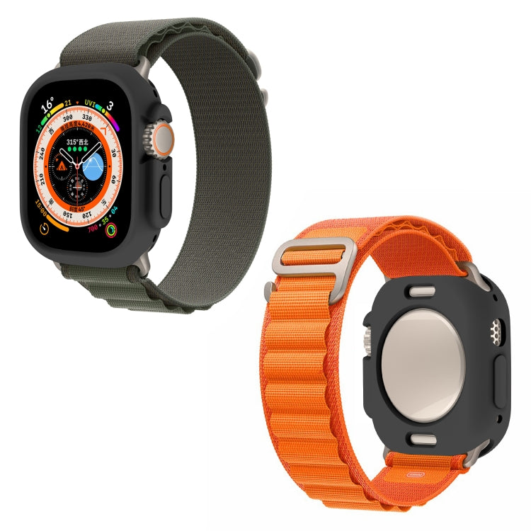 For Apple Watch Ultra 49mm Candy TPU Protective Case(Black) - Watch Cases by buy2fix | Online Shopping UK | buy2fix
