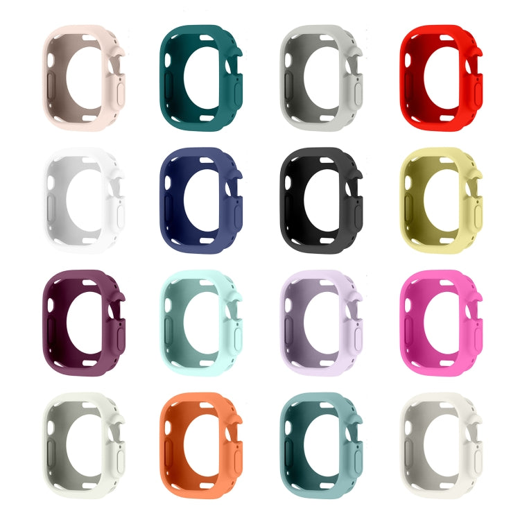 For Apple Watch Ultra 49mm Candy TPU Protective Case(Black) - Watch Cases by buy2fix | Online Shopping UK | buy2fix