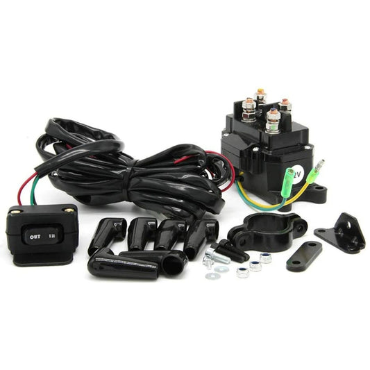 For UTV / Pickup Truck / ATV Electric Winch Relay Heavy Duty Solenoid Contactor with Rocker Arm & Switch - Relays by buy2fix | Online Shopping UK | buy2fix