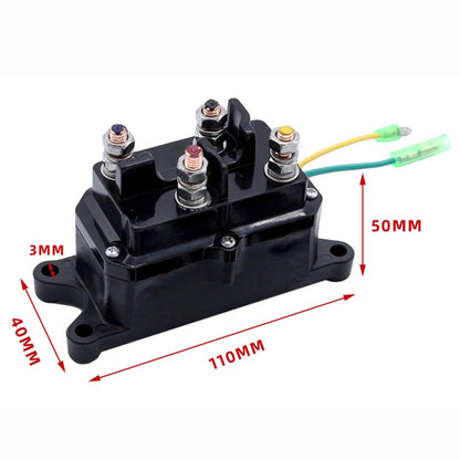 For UTV / Pickup Truck / ATV Electric Winch Relay Heavy Duty Solenoid Contactor with Rocker Arm & Switch - Relays by buy2fix | Online Shopping UK | buy2fix