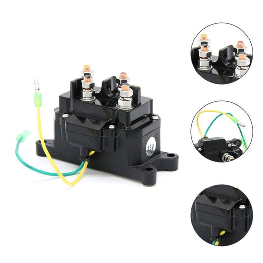 For UTV / Pickup Truck / ATV Electric Winch Relay Heavy Duty Solenoid Contactor with Rocker Arm & Switch - Relays by buy2fix | Online Shopping UK | buy2fix