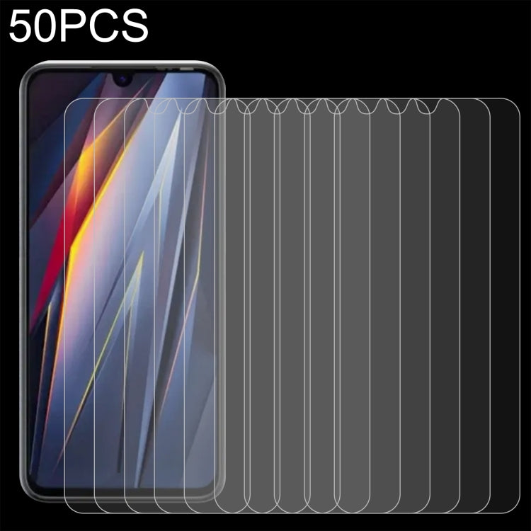 For TECNO Pova 4 Pro 50pcs 0.26mm 9H 2.5D Tempered Glass Film by buy2fix