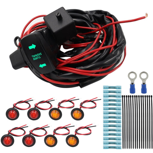 For UTV / ATU Car Turn Signal Light Toggle Switch Turn Signal Kit, Style:Vertical Green Turn Switch - Car Light Accessories by buy2fix | Online Shopping UK | buy2fix