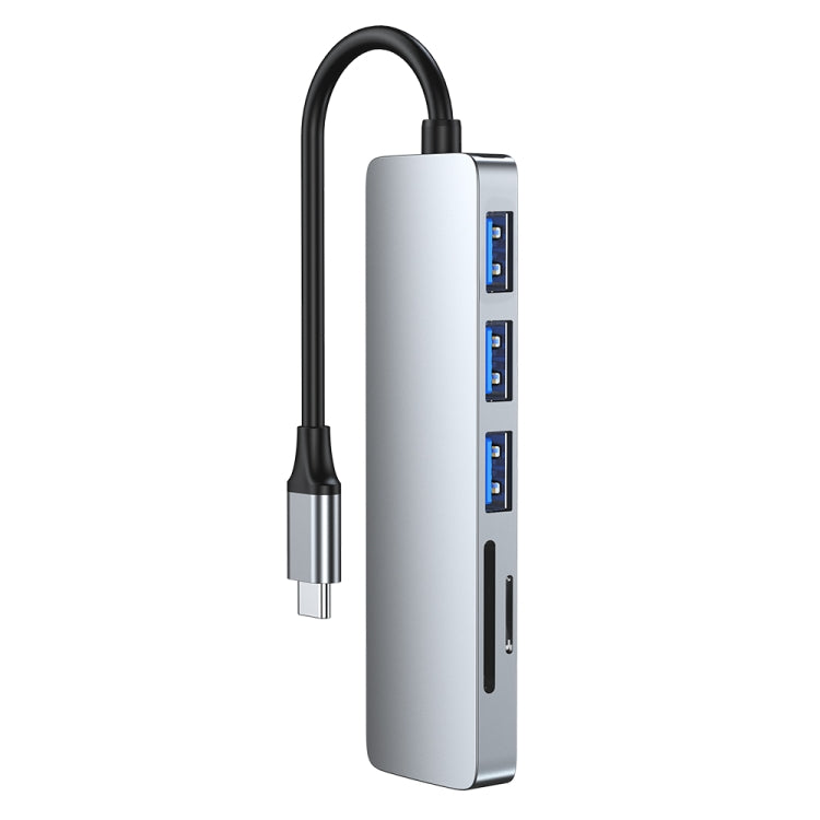 6-in-1 USB-C / Type-C to USB Docking Station HUB Adapter by buy2fix