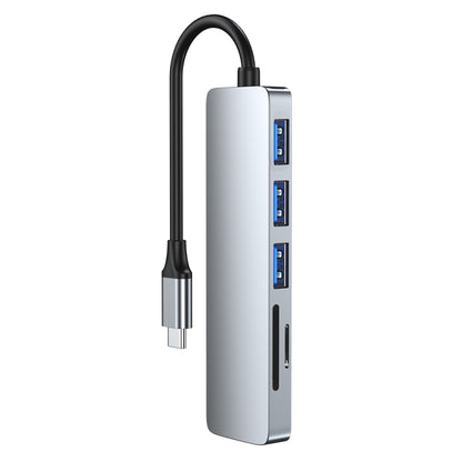 6-in-1 USB-C / Type-C to USB Docking Station HUB Adapter by buy2fix