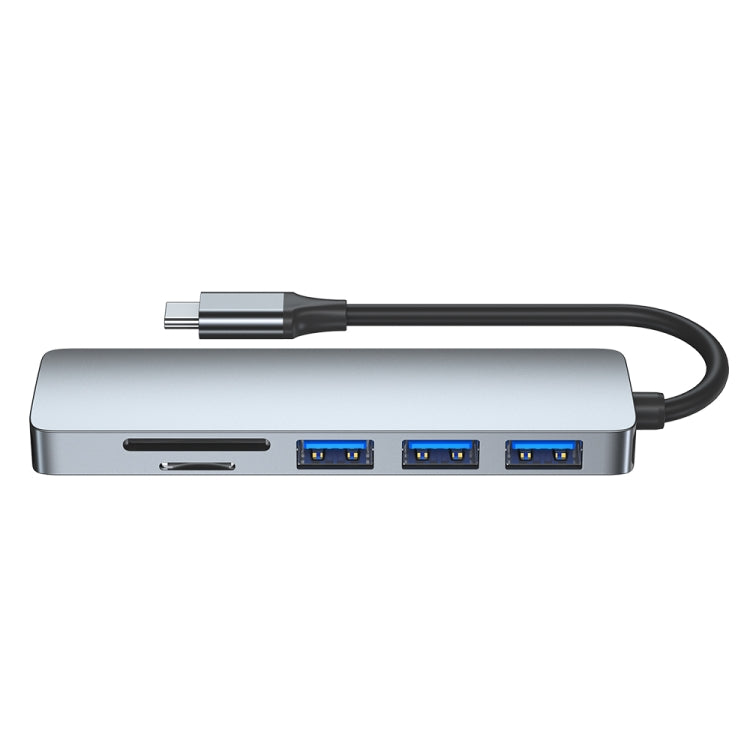 6-in-1 USB-C / Type-C to USB Docking Station HUB Adapter by buy2fix