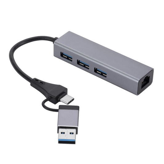 SL-006 USB3.0 Gigabit Network Type-C to Network Port USB x 3 HUB by buy2fix