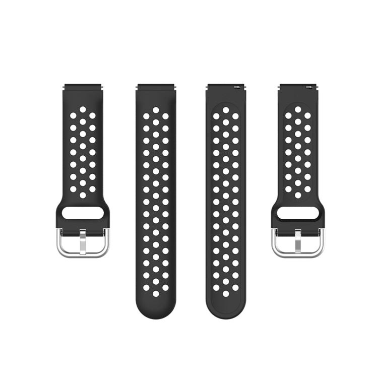 For Xiaomi Watch / Huawei Honor S1 18mm Solid Color Sport Watch Band(Black) - Watch Bands by buy2fix | Online Shopping UK | buy2fix