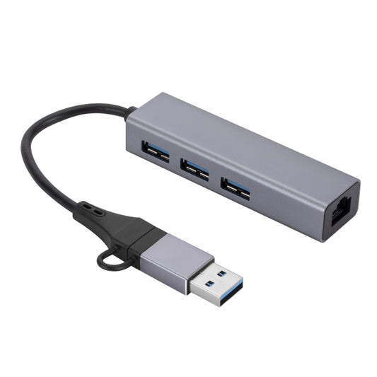 SL-006 USB3.0 Gigabit Network Type-C to Network Port USB x 3 HUB by buy2fix