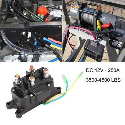 For UTV / Pickup Truck / ATV Electric Winch Relay Heavy Duty Solenoid Contactor by buy2fix