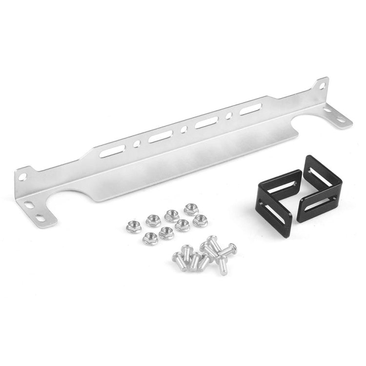 British 330mm Car Engine Oil Cooler Mounting Bracket Kit(Silver) - Engine Fittings by buy2fix | Online Shopping UK | buy2fix
