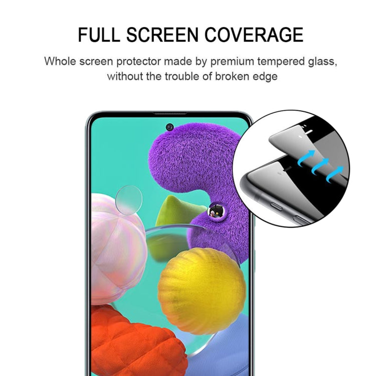 For Galaxy A51 9H Surface Hardness 2.5D Full Glue Full Screen Tempered Glass Film - Galaxy Tempered Glass by buy2fix | Online Shopping UK | buy2fix