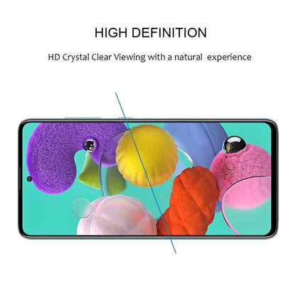 For Galaxy A51 9H Surface Hardness 2.5D Full Glue Full Screen Tempered Glass Film - Galaxy Tempered Glass by buy2fix | Online Shopping UK | buy2fix