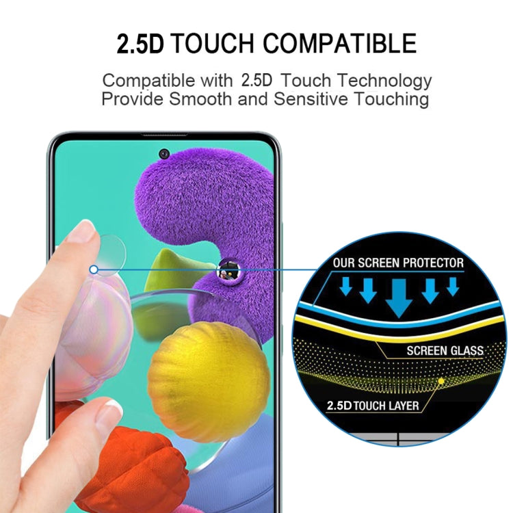For Galaxy A51 9H Surface Hardness 2.5D Full Glue Full Screen Tempered Glass Film - Galaxy Tempered Glass by buy2fix | Online Shopping UK | buy2fix