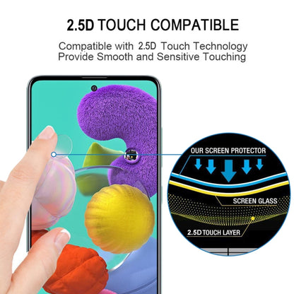 For Galaxy A51 9H Surface Hardness 2.5D Full Glue Full Screen Tempered Glass Film - Galaxy Tempered Glass by buy2fix | Online Shopping UK | buy2fix