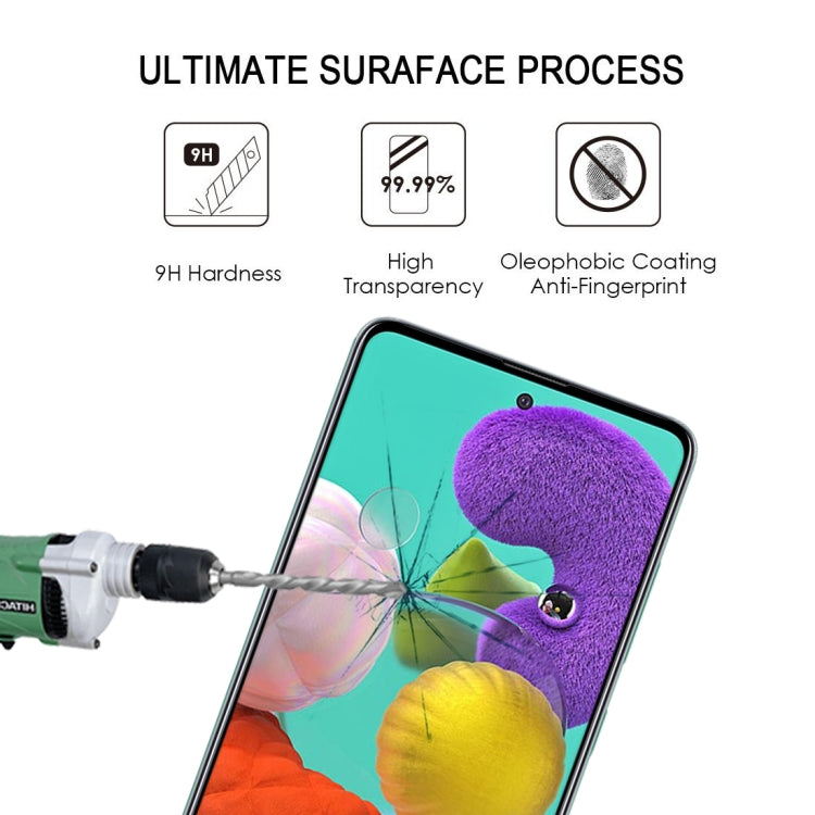 For Galaxy A51 9H Surface Hardness 2.5D Full Glue Full Screen Tempered Glass Film - Galaxy Tempered Glass by buy2fix | Online Shopping UK | buy2fix